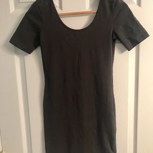 Grey Body Con Dress